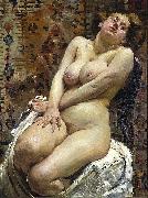 Lovis Corinth Nana, Female Nude Sweden oil painting artist